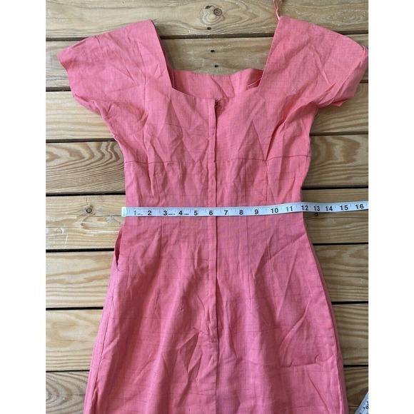 Vintage LILLI DIAMOND Short Sleeve Midi Dress XS - Picture 6 of 8